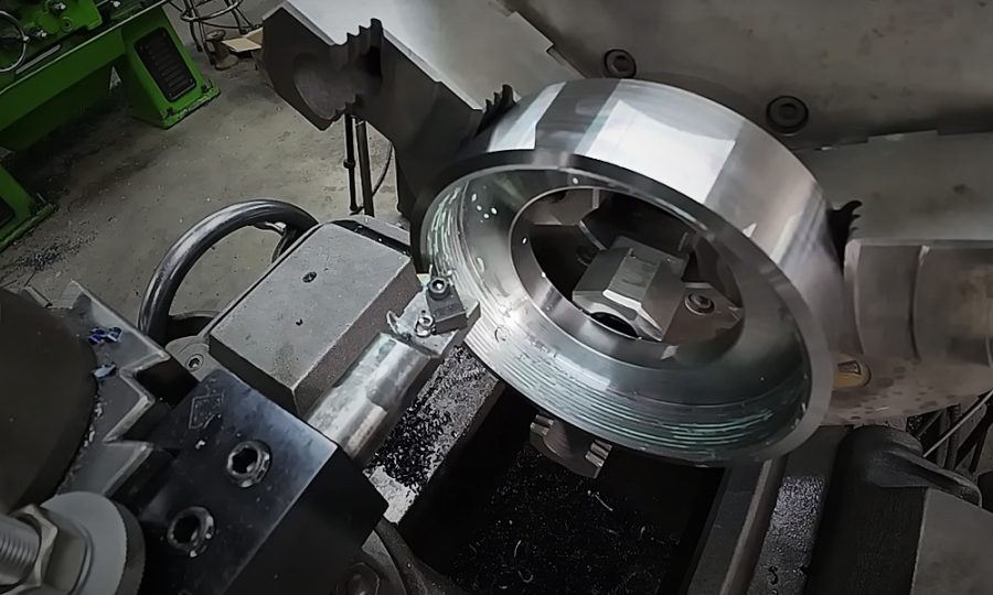 Machining A New Barrel Nut For A Hydraulic Cylinder